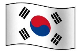 Animated Flag South Korea